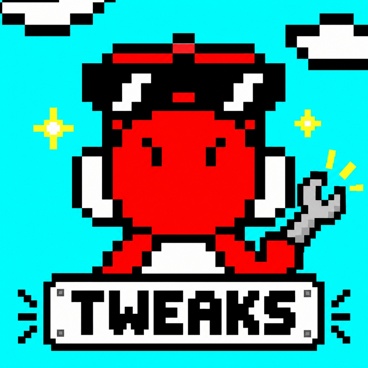 The original red TC Tweaks mascot